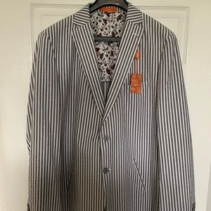 Tallia Blazer Seersucker Sz 48L